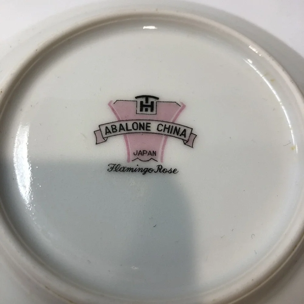 TH ABALONE China Flamingo Rose 5.5